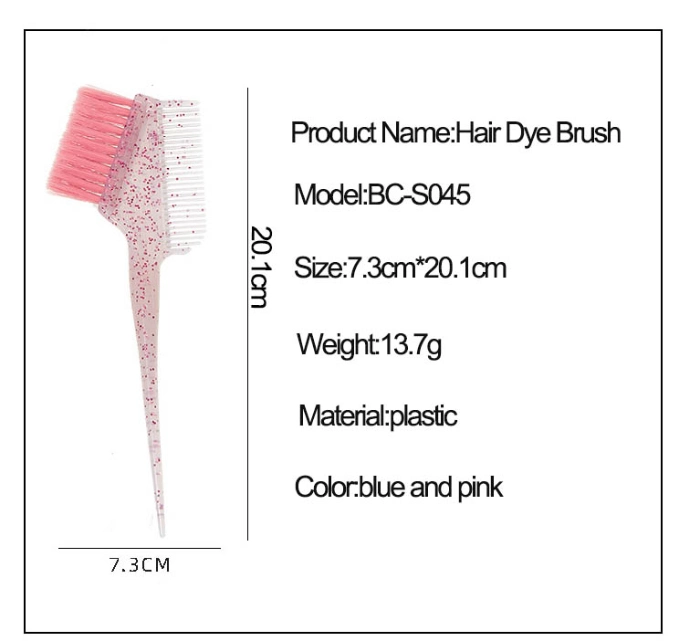 High Quality 2 in 1 Hair Dye Brush Professional Barber Shop Color Hair Dye Brush