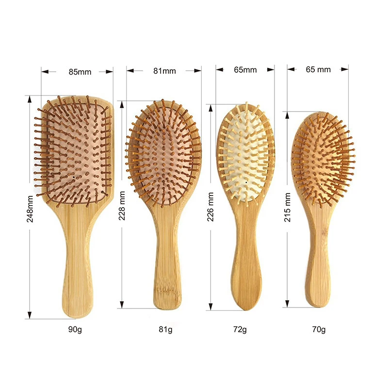 Eco-Friendly Bamboo Detangling Massage Wood Hair Comb Brush Airbag Comb