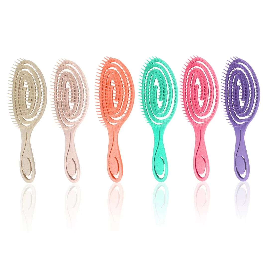 Curly Custom Logo Vented Detangling Biodegradable Hair Brush