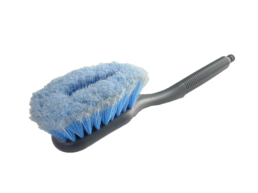 Man Made Pig Bristles Car Brush Water Through Brush Water Flow Brush Horse Bristles Brush Hand Car Cleaning Brush Car Care Products Plastic Car Brush