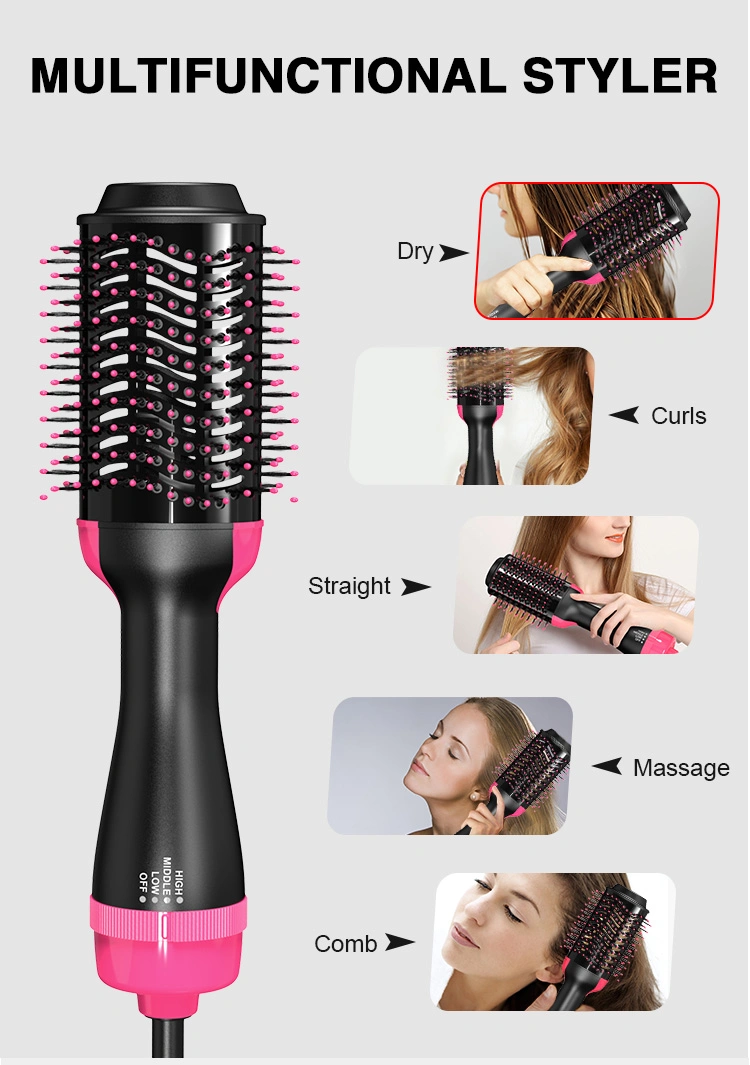 Hair Brush Own Brand Hot Air Comb One-Step Hair Dryer Fast Straight Hair Brush Hot Air Brush