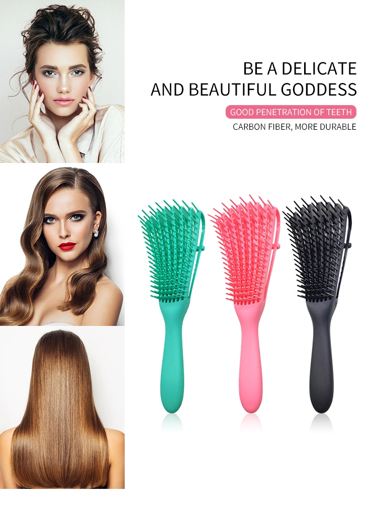 Detangling Hair Brush Head Massage Comb Hairdressing Modeling Combs