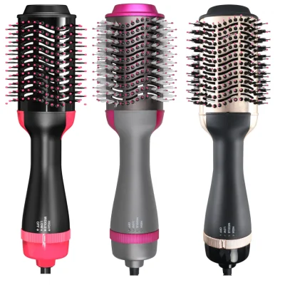 I produttori a prezzo di fabbrica forniscono l'asciugacapelli con spazzola per capelli Amazon Round Rotating Volumizer Styler ad aria calda One Step